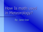 How Is math used in Meteorology