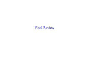 Final Review