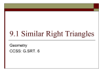 Similar Right Triangles SRT-6 Geometric Mean