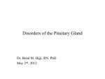 Disorders Of The Pituitary Gland