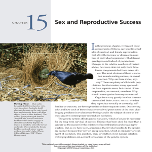 Sex and Reproductive Success