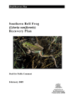 Southern bell frog - draft recovery plan