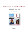 Undergraduate Academic Catalog - Stevens Institute of Technology