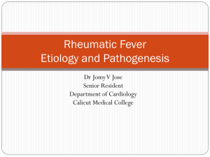 Rheumatic Fever Etiology and Pathogenesis