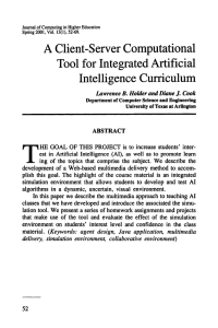 A client-server computational tool for integrated artificial intelligence