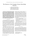The Structure of the Computer Science Knowledge Network