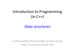 Introduction to Programming (in C++) Data structures
