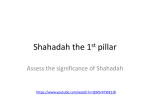 Shahadah the 1st pillar