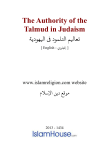 The Authority of the Talmud in Judaism DOC
