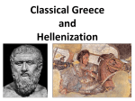 Classical Greece and Hellenization PPT