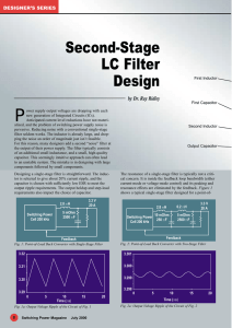 Second-Stage LC Filter Design