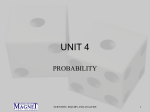 SIA Unit 4 Probability