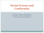 Social Norms and Conformity