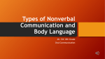 Types of nonverbal communication and body language