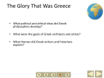 The Glory That Was Greece PPT
