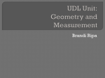 UDL Unit: Geometry and Measurement