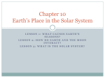 Lesson 3: what is the solar system?