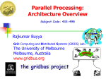 Parallel, Distributed, and Multithreaded Computing