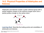 2 Physical Properties of Aldehydes and Ketones GOB Structures