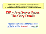 JSP – Java Server Pages - CS