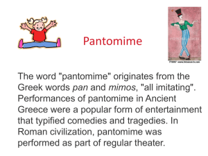 History of Pantomime