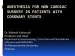 Coronary stents and non cardiac surgery-What