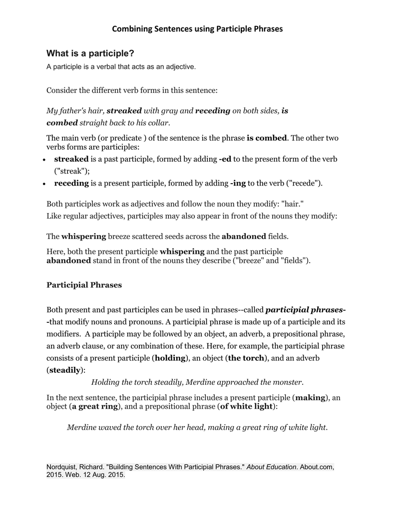 comb past participle