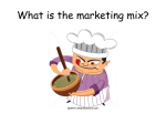 The Marketing Mix - EMS Secondary Department