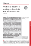 Antibiotic treatment strategies in adults with bronchiectasis