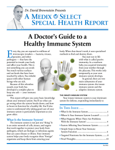A Doctor`s Guide to a Healthy Immune System