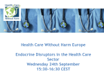 Webinar on EDCs in Health Care