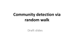 Community detection via random walk