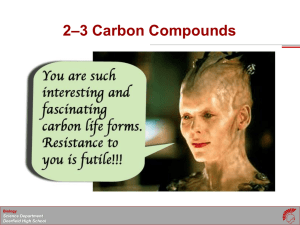 Section 2-3: Carbon Compounds (p. 44-48)