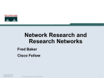 Network Research and Research Networks