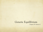 Genetic Equilibrium
