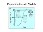 Population growth models - Powerpoint for Oct. 2.