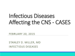 Infectious Diseases affecting the Central Nervous System (cases