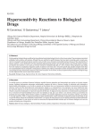 Hypersensitivity Reactions to Biological Drugs