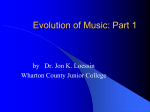 Types of Music - Wharton County Junior College
