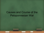 Causes and Course of the Peloponnesian War