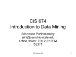 Data Mining - Ohio State Computer Science and Engineering