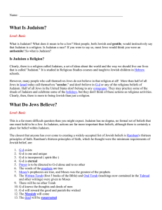 What Is Judaism