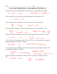 NUCLEAR CHEMISTRY AND RADIOACTIVE DECAY