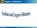 TRIG angles and radians