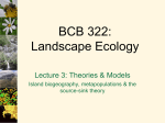 BCB322: Landscape Ecology