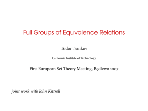 Full Groups of Equivalence Relations