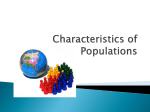 Characteristics of Populations