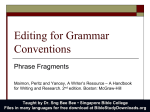 12 Editing for Grammar Conventions