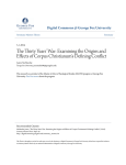 The Thirty Years` War: Examining the Origins and Effects of Corpus
