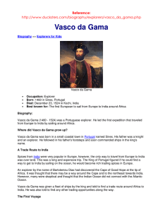 Vasco da Gama - Campbell Primary School